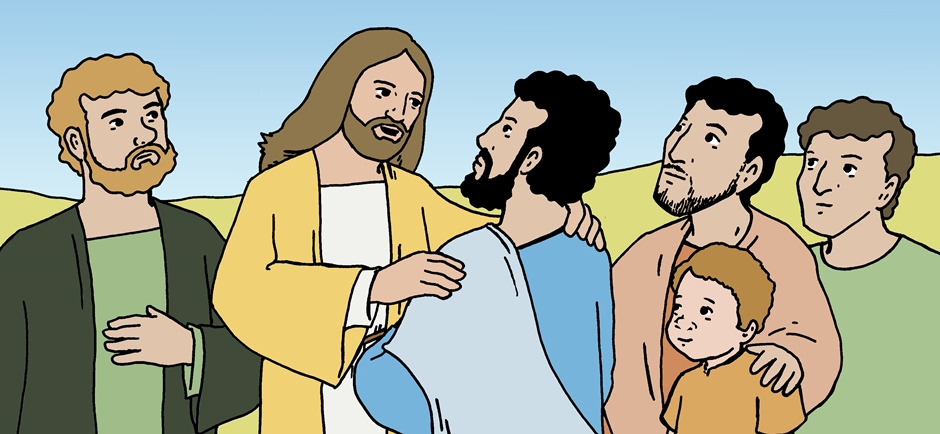 Jesus asks his disciples who they say he is. Peter replies: “You are the Messiah.”
